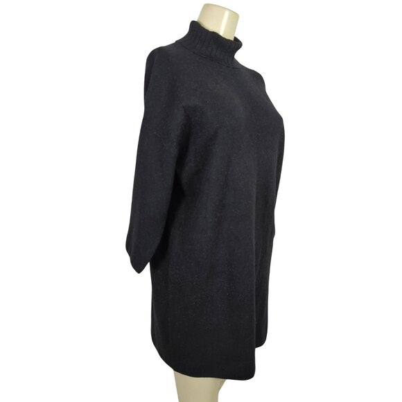 Pomander Place Tuckernuck Noir Vivianne Shimmer Turtleneck Sweater Dress Small - Picture 4 of 16